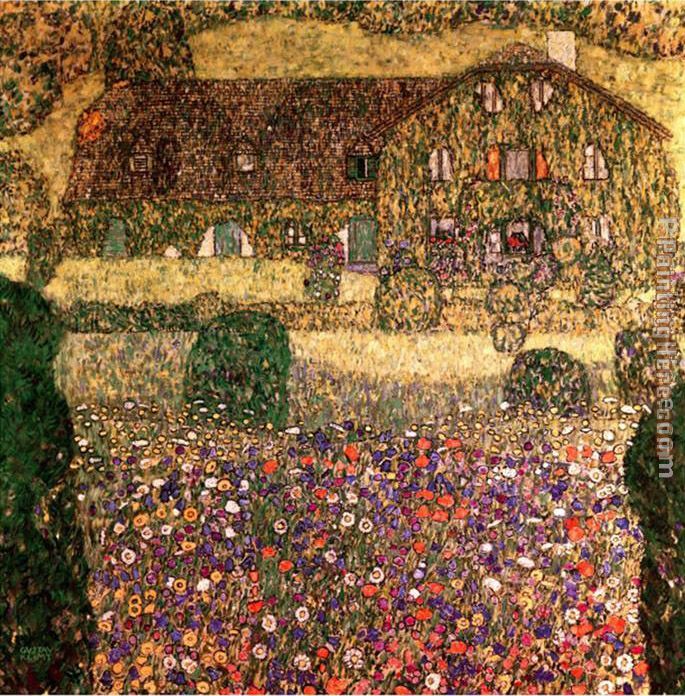 Gustav Klimt Country House by the Attersee